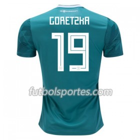 Camisetas Alemania Goretzka 19 Segunda Equipacion Mundial 2018